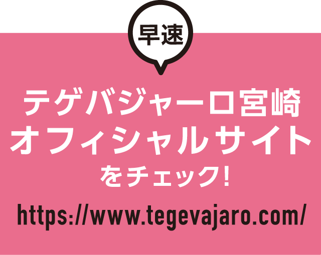 テゲバジャーロ宮崎の公式サイトはこちら